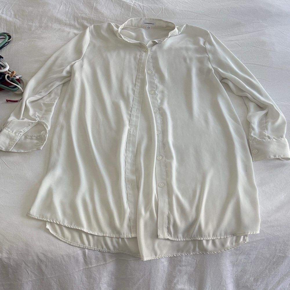White Button-Up Shirt